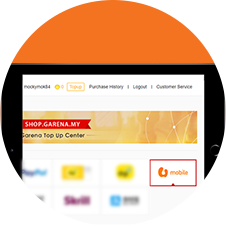 Lifestyle Purchase Garena codes Step 2 Icon U Mobile
