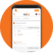 Lifestyle Purchase UniPin codes Step 2 Icon U Mobile