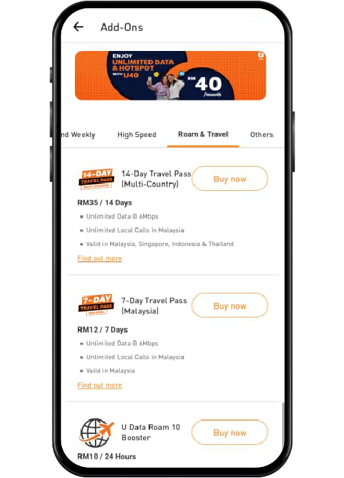 Roaming Roam Overseas Banner U Mobile