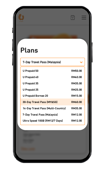 Roaming Online Store Banner U Mobile