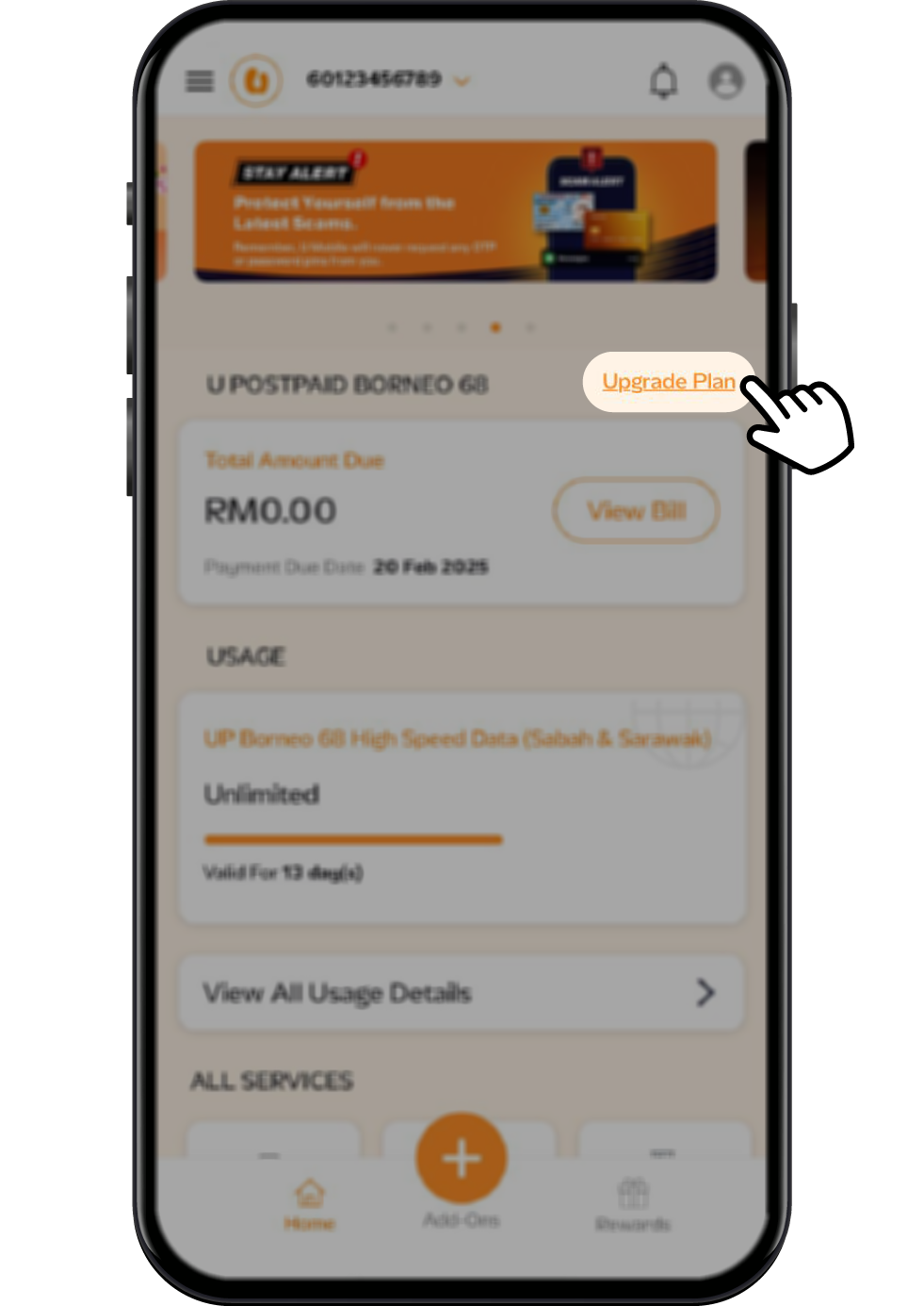 Support Upsize Plan Step 1 Image U Mobile