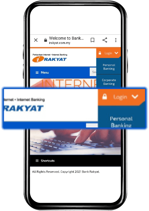 Prepaid Bank Rakyat Step 1 Image U Mobile