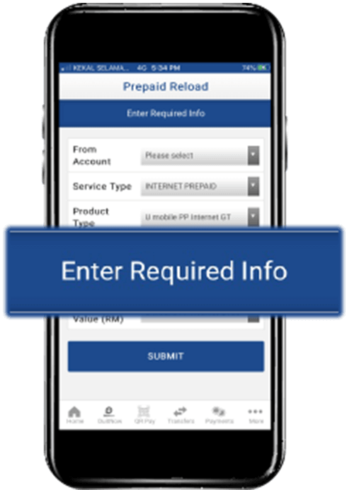 Prepaid Bank Muamalat Step 2 Image U Mobile