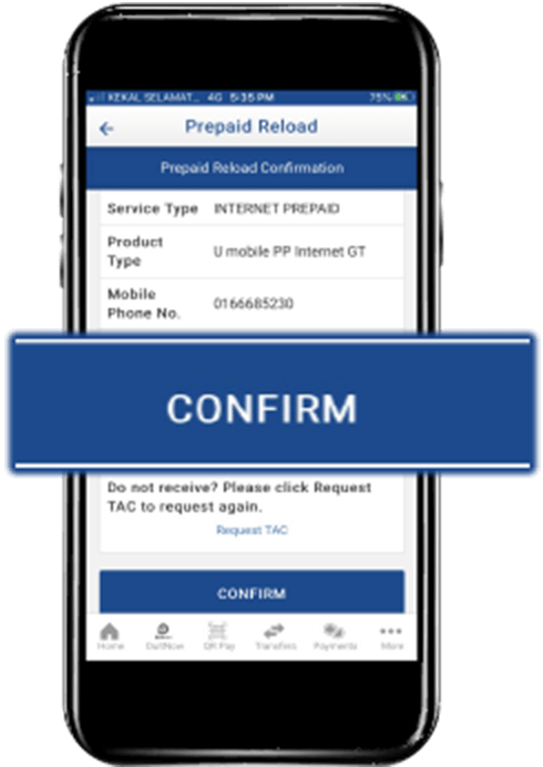 Prepaid Bank Muamalat Step 4 Image U Mobile