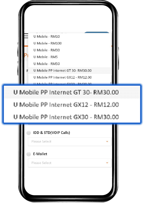 Prepaid Bank Rakyat Step 4 Image U Mobile
