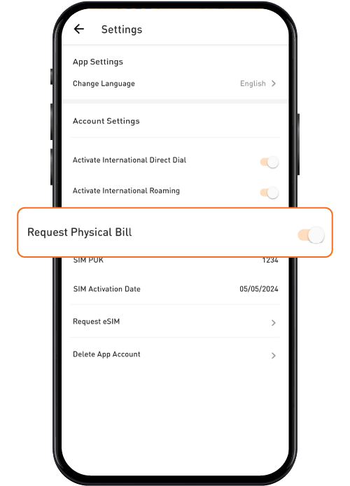 Postpaid Postpaid Physical Bill Statement 4 Image U Mobile